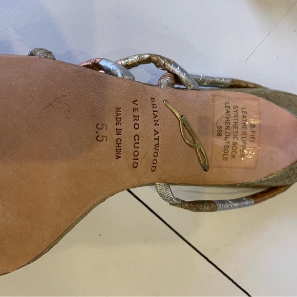 Brian Atwood gold&silver heels - Picture 6 of 6